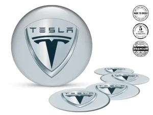 Tesla Style Décalques Bombés Insignes Roue Personnalisés